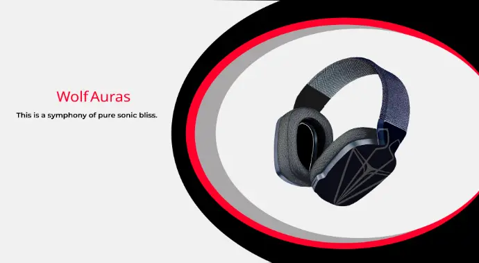 branding of Wolf Auras headphone