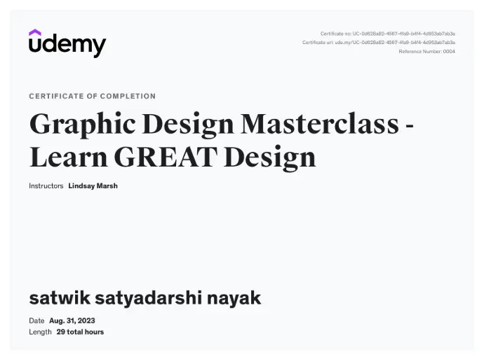 graphics design certificate